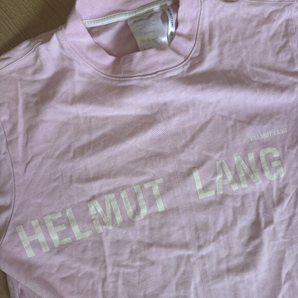 Helmut Lang 100% Cotton Pink T-Shirt - Picture 3 of 8